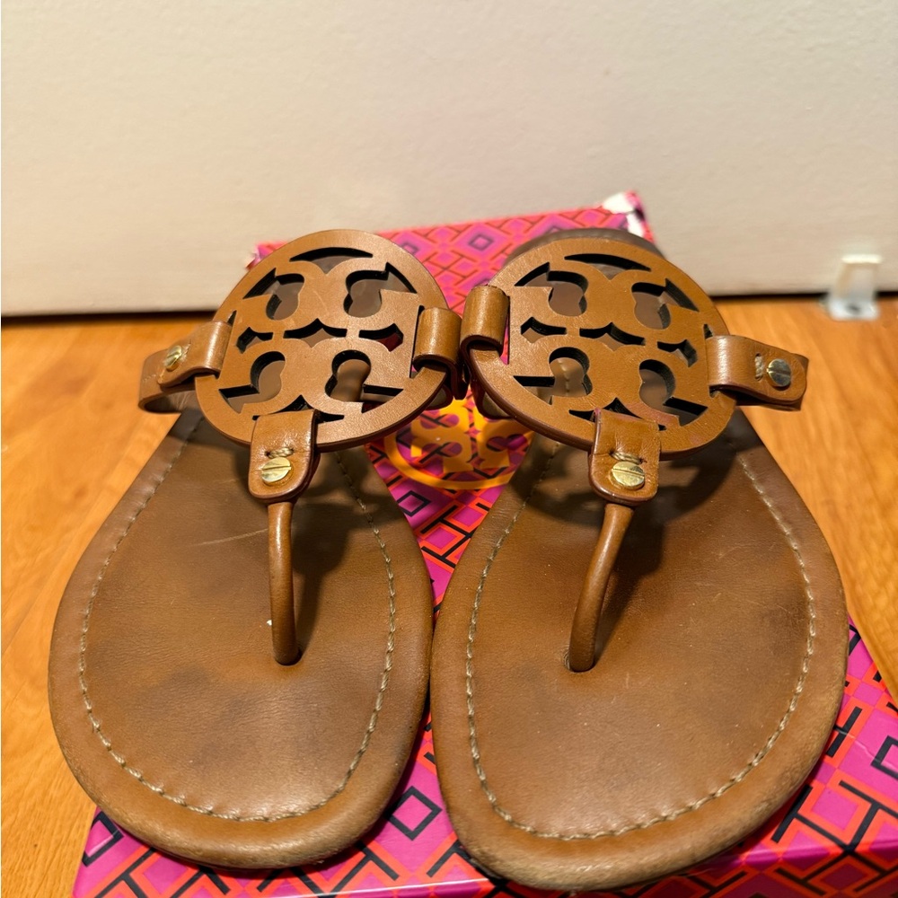 Tory Burch Brown Miller Sandals